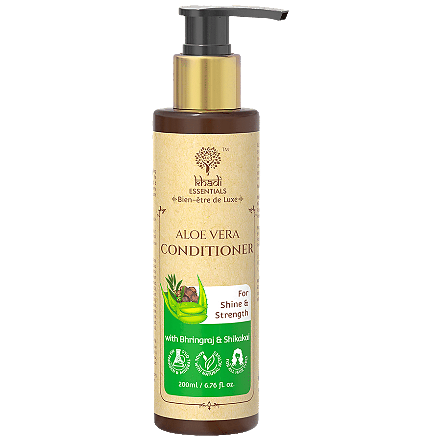 Khadi Essentials Aloe Vera Conditioner - With Bhringraj & Shikakai