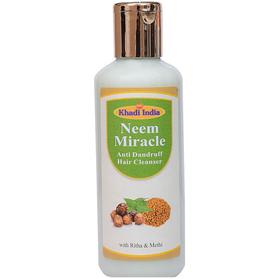 Khadi Manav Hair Cleanser - Anti Dandruff Neem Miracle