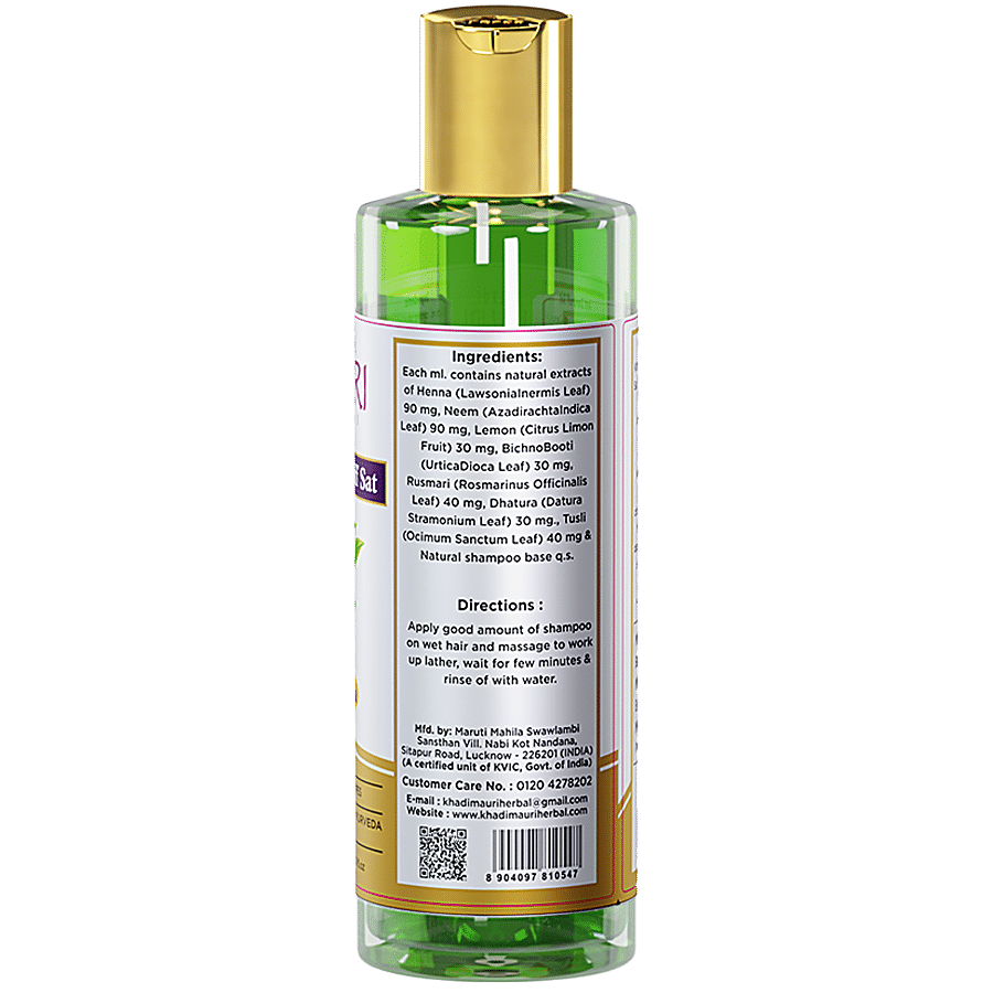 Khadi Mauri Herbal Anti-Dandruff Sat Shampoo - Cleanses Hair & Scalp