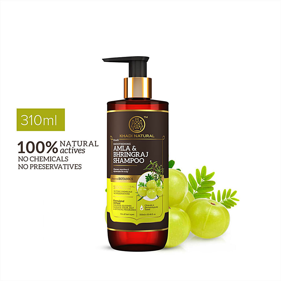 Khadi Natural Amla & Bhringraj Shampoo - Powered Botanics