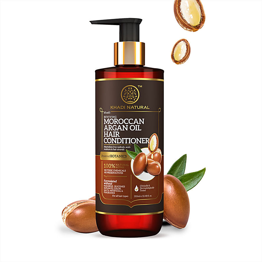 Khadi Natural Moroccan Argan Oil Hair Conditioner - Powered Botanics