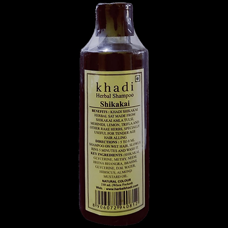 Khadi Herbal Shikakai Shampoo - For Stronger