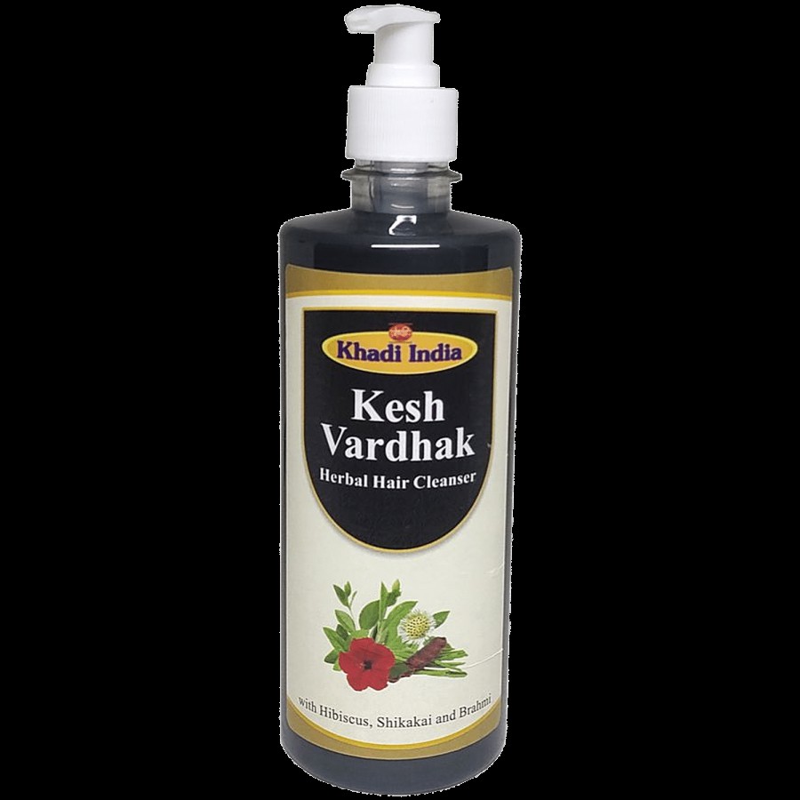 Khadi India Kesh Vardhak Herbal Hair Cleanser - With Hibiscus