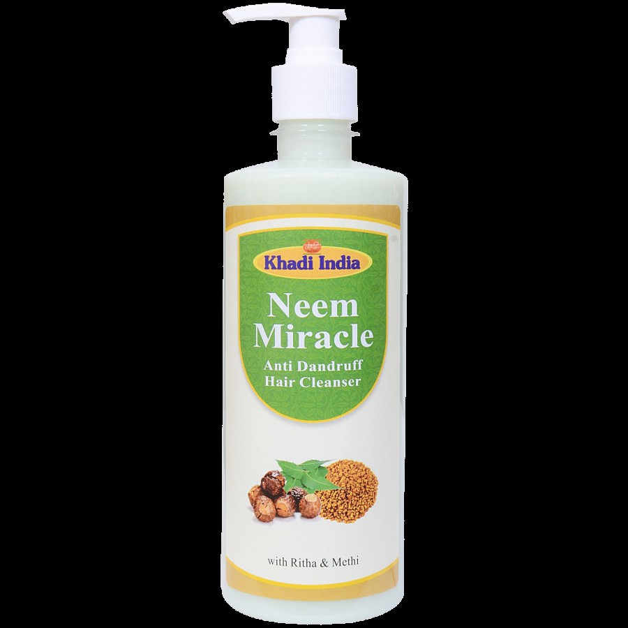 Khadi India Neem Miracle Anti Dandruff Hair Cleanser