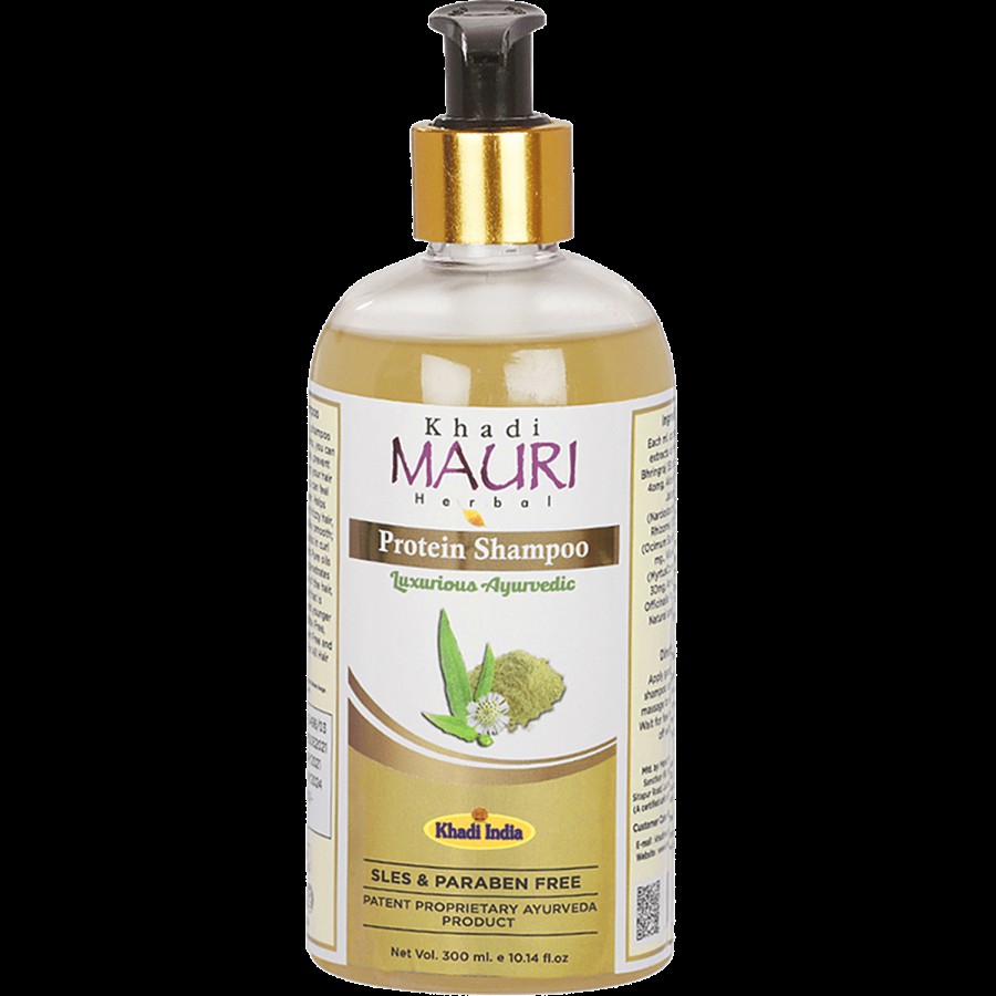 Khadi Mauri Herbal Protein Shampoo - SLES & Paraben Free