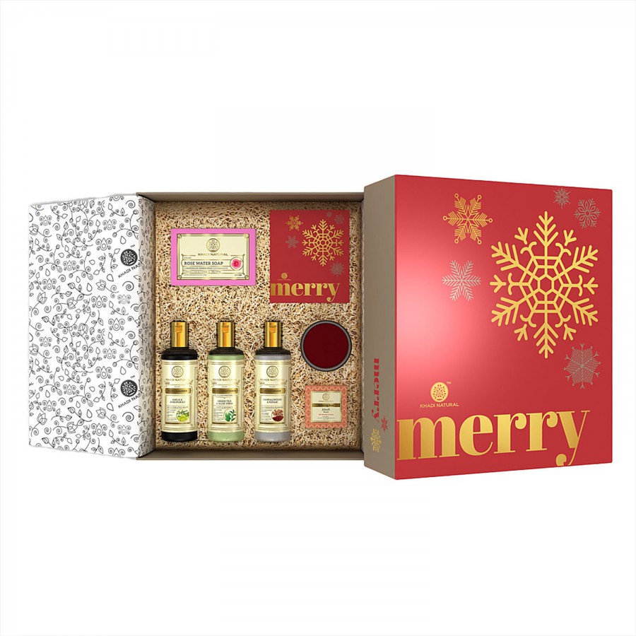 Khadi Natural Merry Gift Box - Hair Cleanser