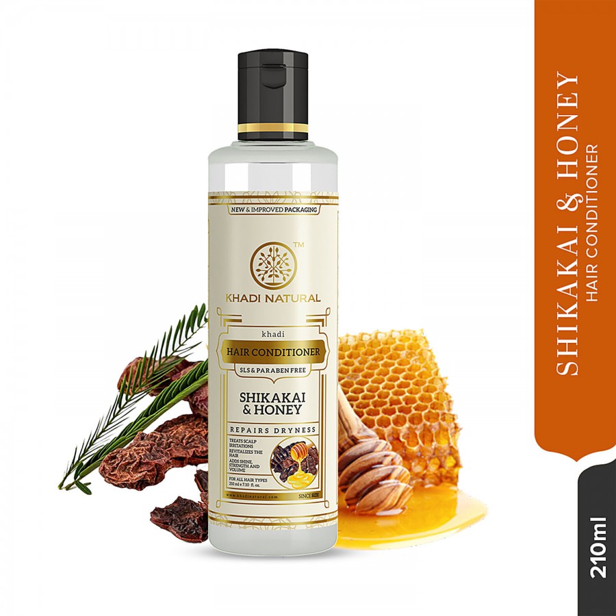 Khadi Natural Shikakai & Honey Hair Conditioner - SLS & Paraben Free