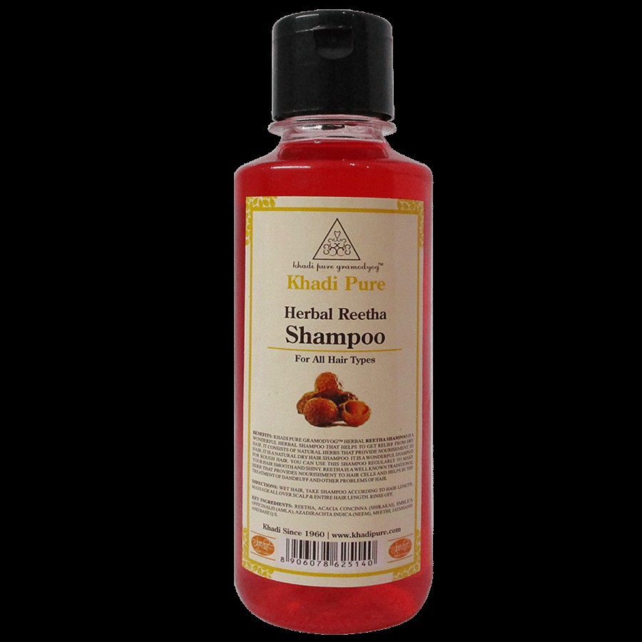 Khadi Pure Hair Shampoo - Herbal Reetha