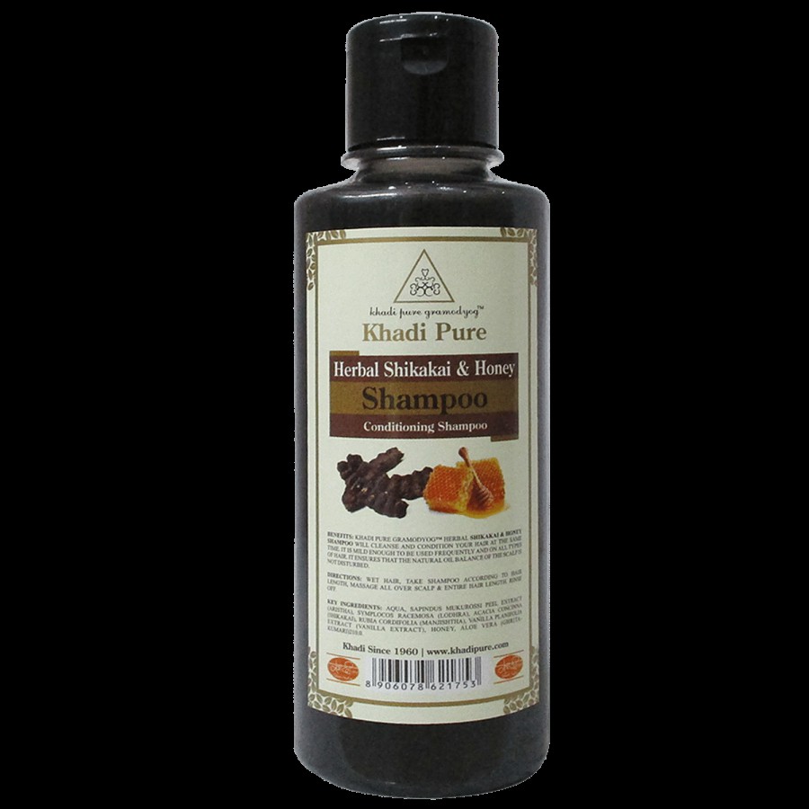 Khadi Pure Hair Shampoo - Herbal Shikakai & Honey