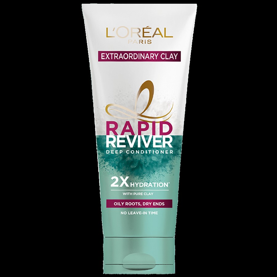 L'Oreal Paris Extraordinary Clay Rapid Reviver Deep Conditioner - Oily Roots & Dry Ends