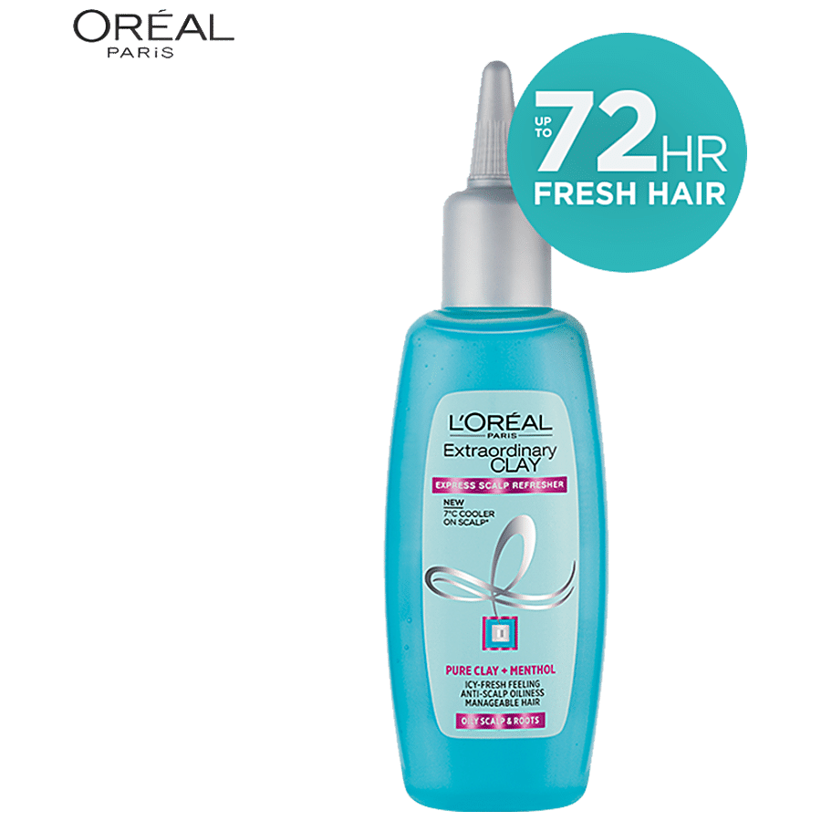 Loreal Paris Extraordinary Clay Express Scalp Refresher - Pure Clay + Menthol