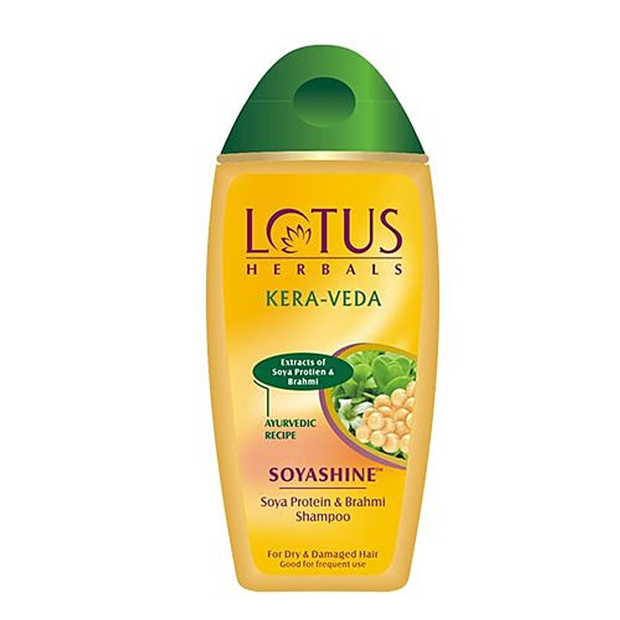 Lotus Herbals Kera-Veda Soyashine Shampoo - Soya Protein & Brahmi