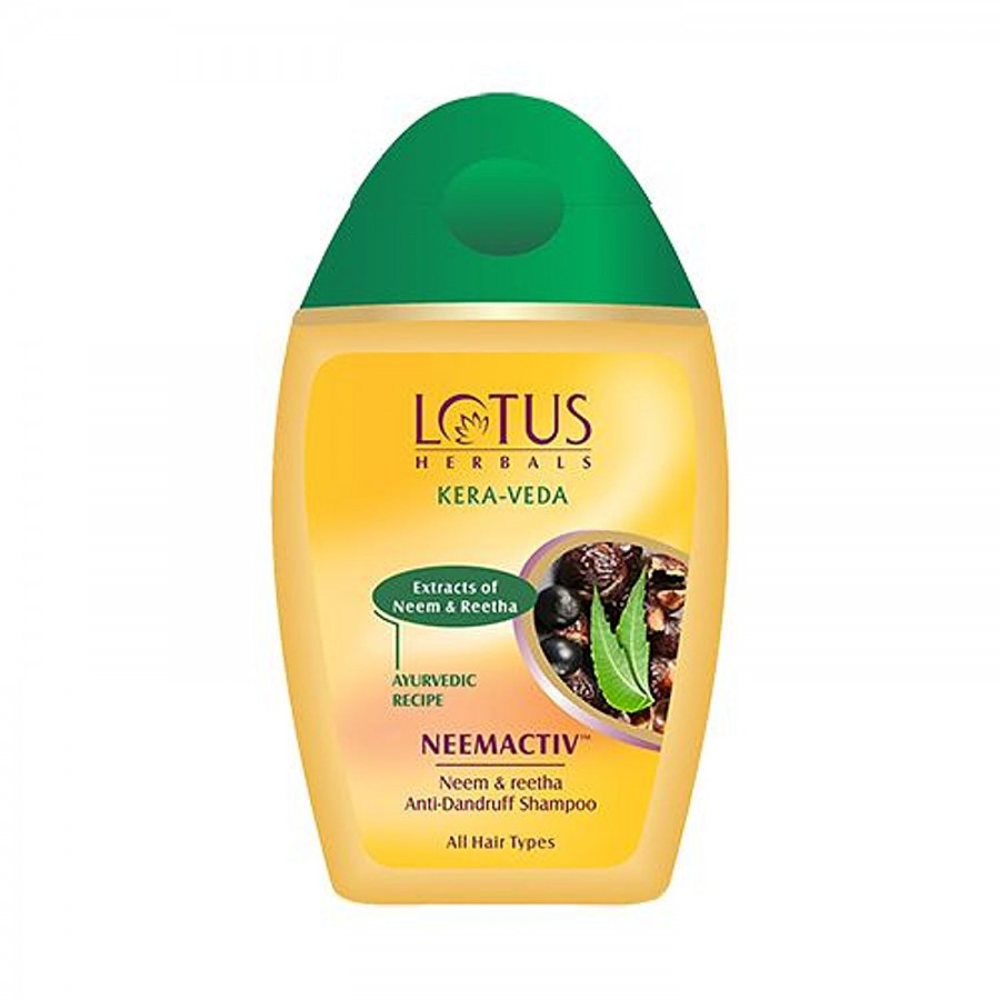 Lotus Herbals Kera-Veda Neemactiv Anti-Dandruff Shampoo - Neem & Reetha