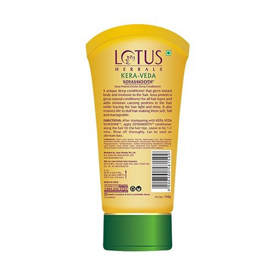 Lotus Herbals Kera-Veda Soyasmooth Creme Deep Conditioner - Soya Protein