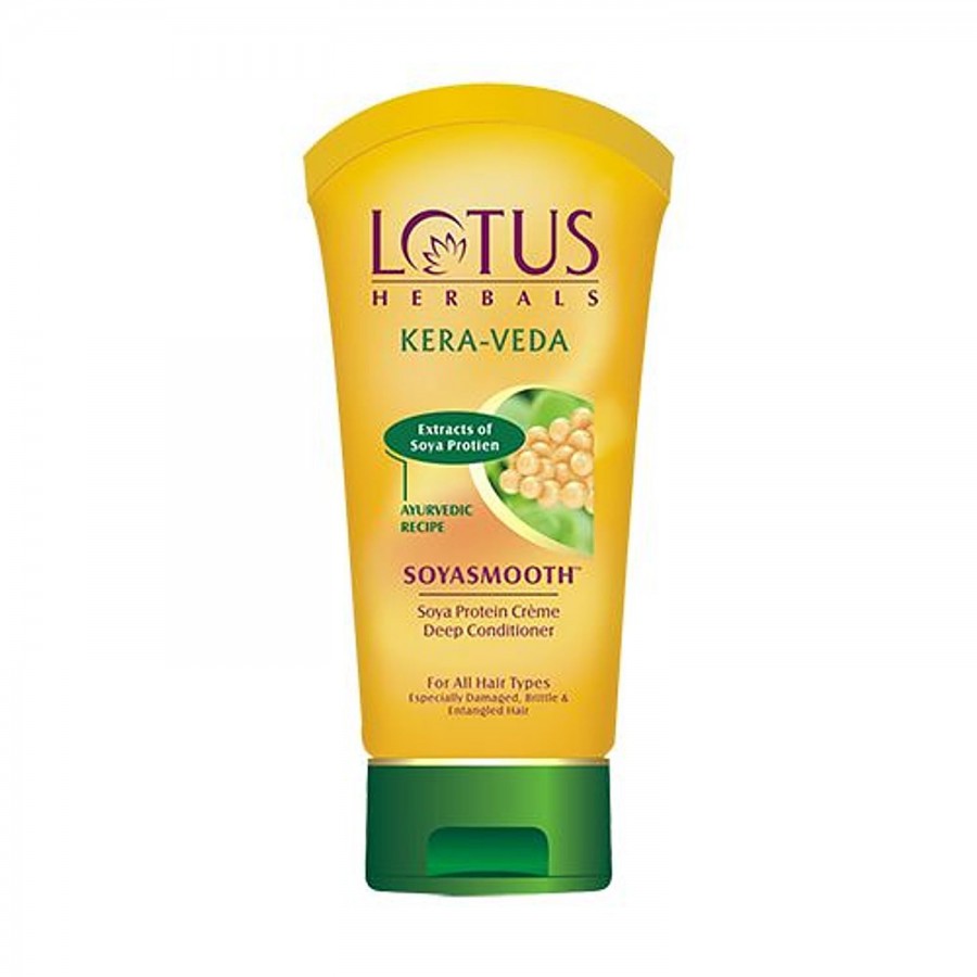 Lotus Herbals Kera-Veda Soyasmooth Creme Deep Conditioner - Soya Protein