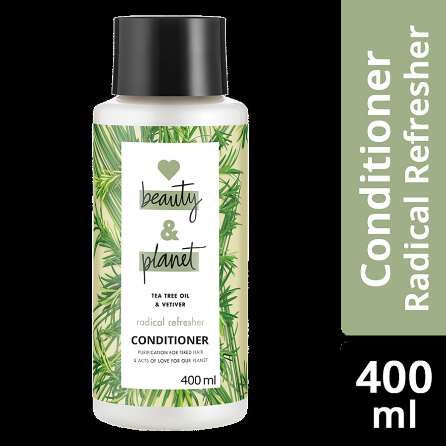 Love Beauty & Planet Radical Refresher Hair Conditioner - Tea Tree Oil & Vetiver