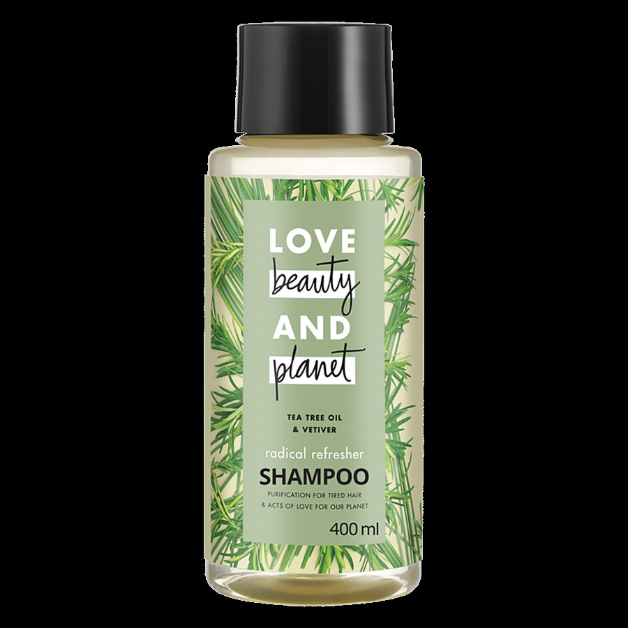 Love Beauty & Planet Radical Refresher Hair Shampoo - Tea Tree Oil & Vetiver