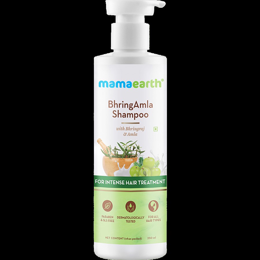 Mamaearth Bhringamla Shampoo - with Bhringraj & Amla