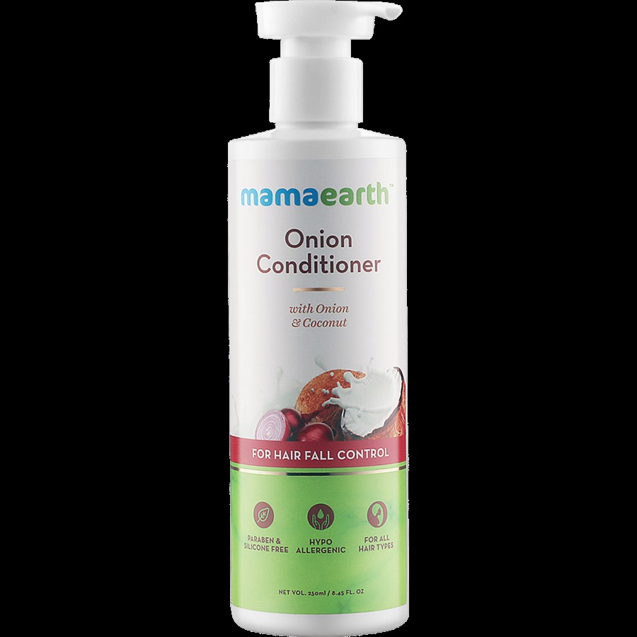 Mamaearth Onion Conditioner With Coconut - Controls Hair Fall