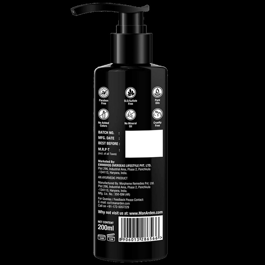 Man Arden Activated Charcoal Cream Conditioner - Charged With Menthol