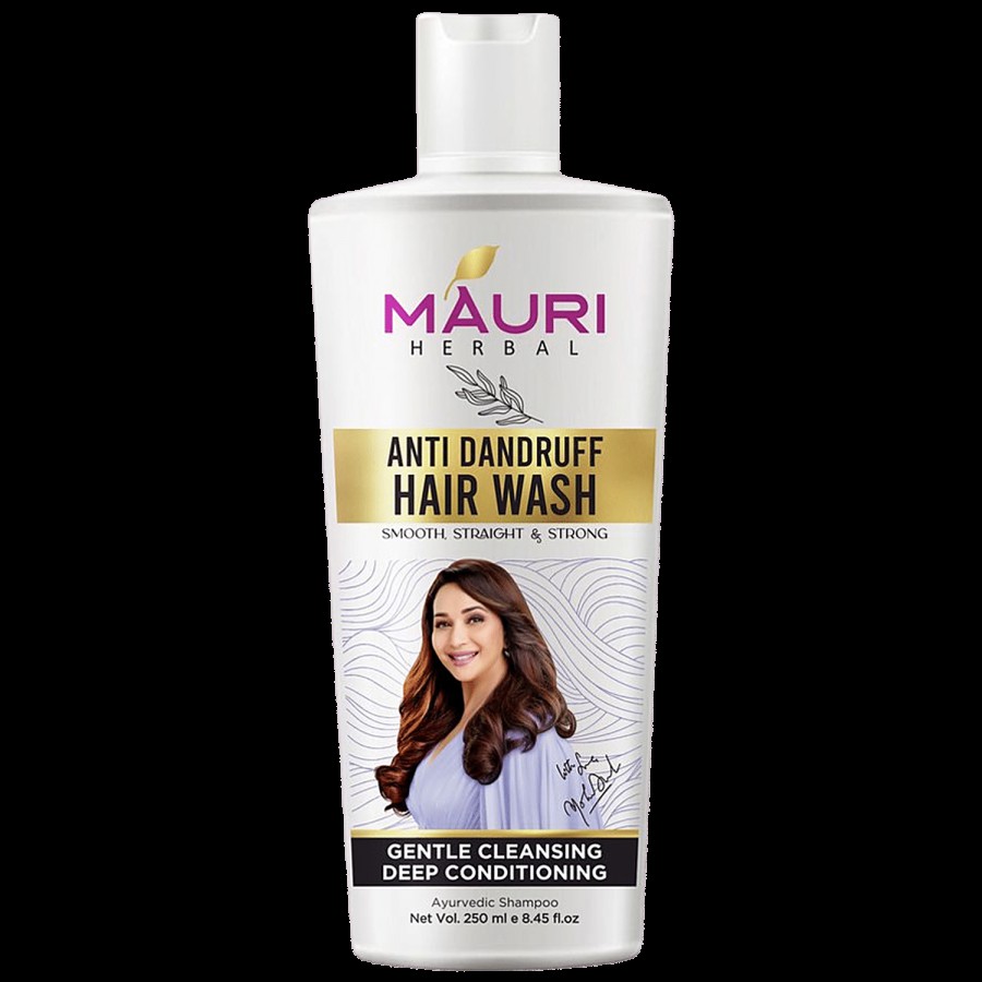 Mauri Herbal Anti Dandruff Hair Wash - For Gentle Cleansing