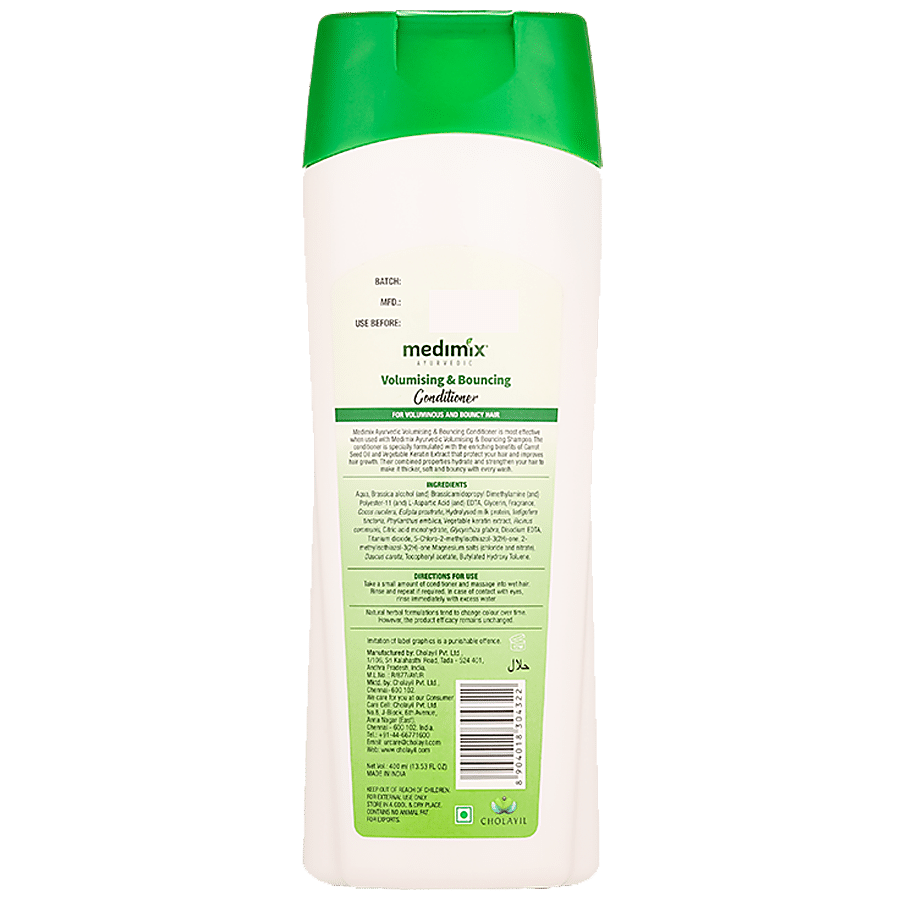 Medimix Ayurvedic Volumising & Bouncing Conditioner - Gluten & Paraben Free