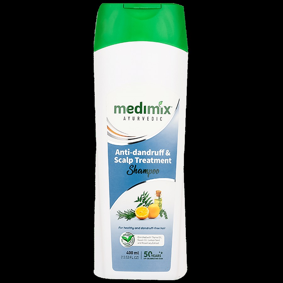 Medimix Ayurvedic Anti-Dandruff & Scalp Treatment Shampoo - Keeps Hair Nourished