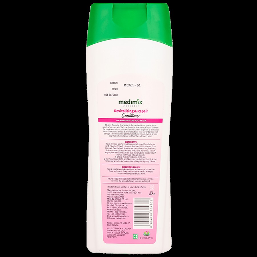 Medimix Ayurvedic Revitalising & Repair Conditioner - Paraben & Gluten Free