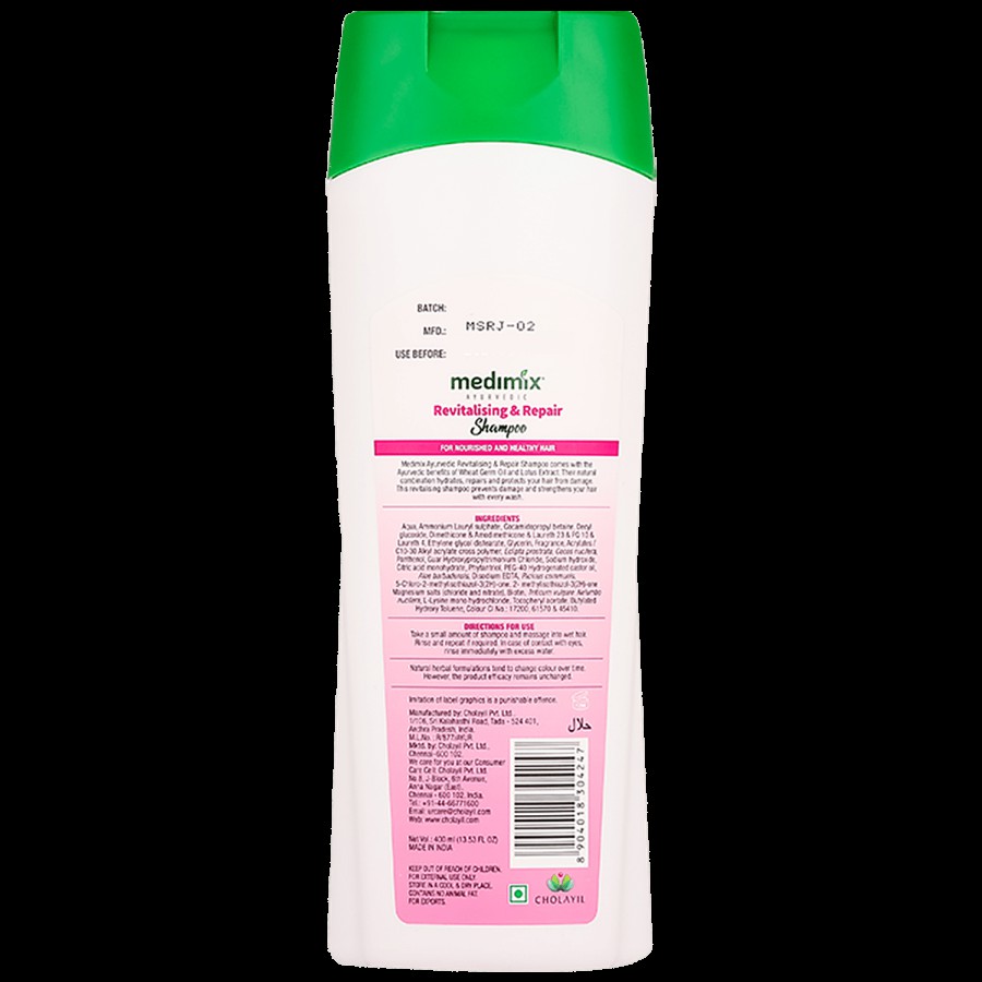 Medimix Ayurvedic Revitalising & Repair Shampoo - Paraben & Gluten Free