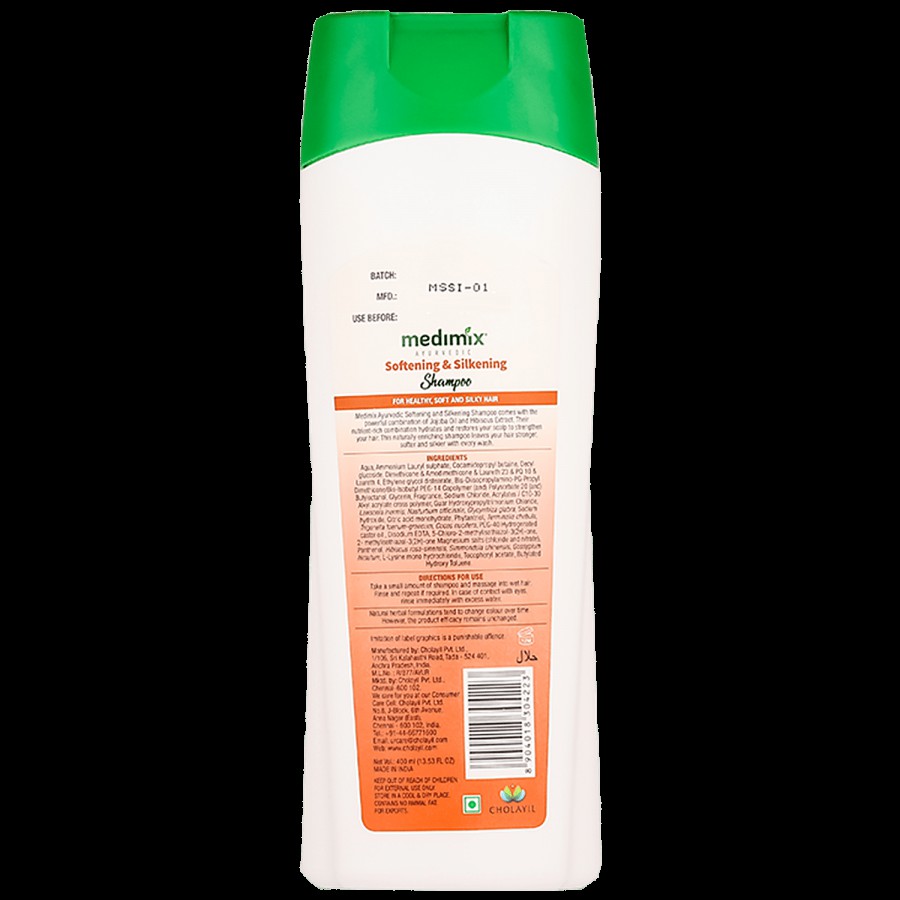 Medimix Ayurvedic Softening & Silkening Shampoo - Paraben & Gluten Free