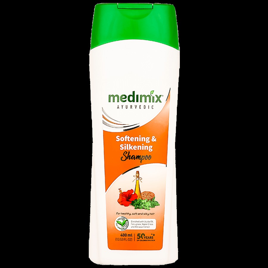 Medimix Ayurvedic Softening & Silkening Shampoo - Paraben & Gluten Free