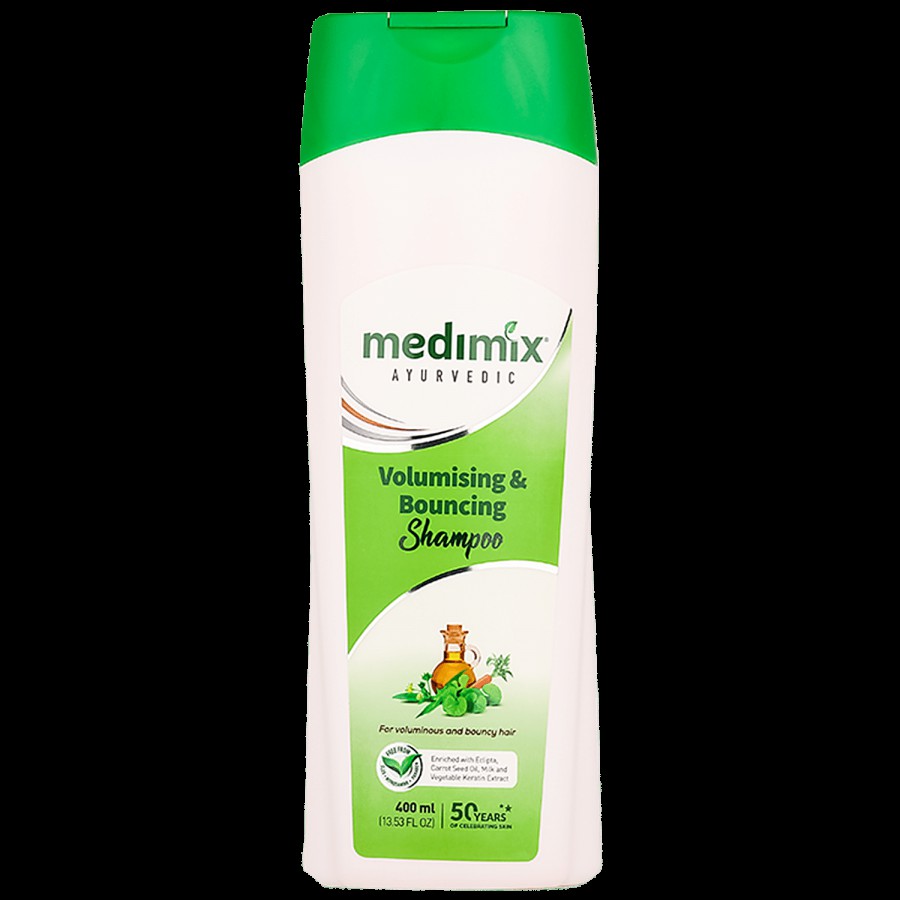 Medimix Ayurvedic Volumising & Bouncing Shampoo - Gluten & Paraben Free