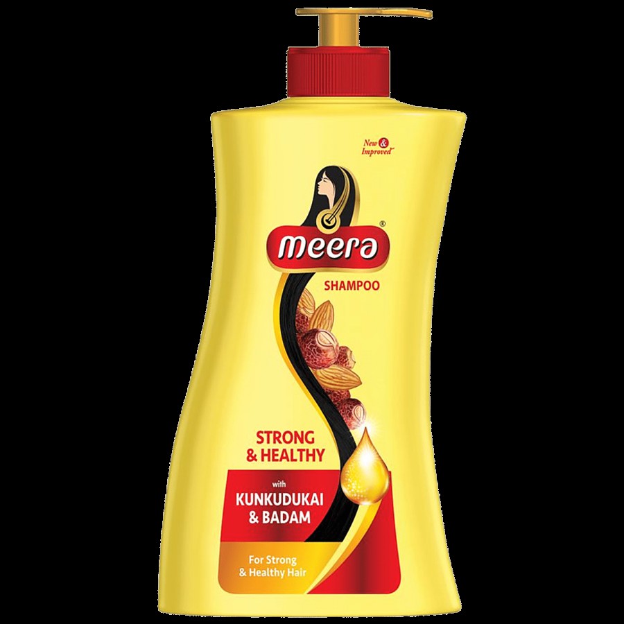 Meera Strong & Healthy Shampoo - Kunkudukai & Badam