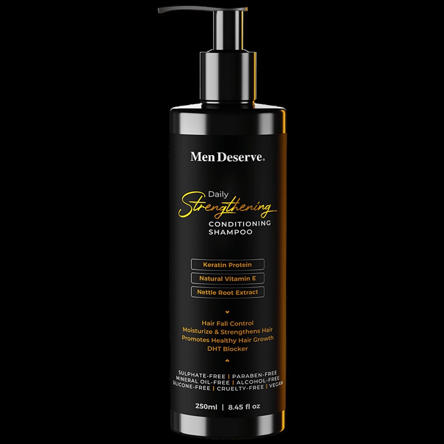 Men Deserve Daily Strengthening Conditioning Shampoo - For Men