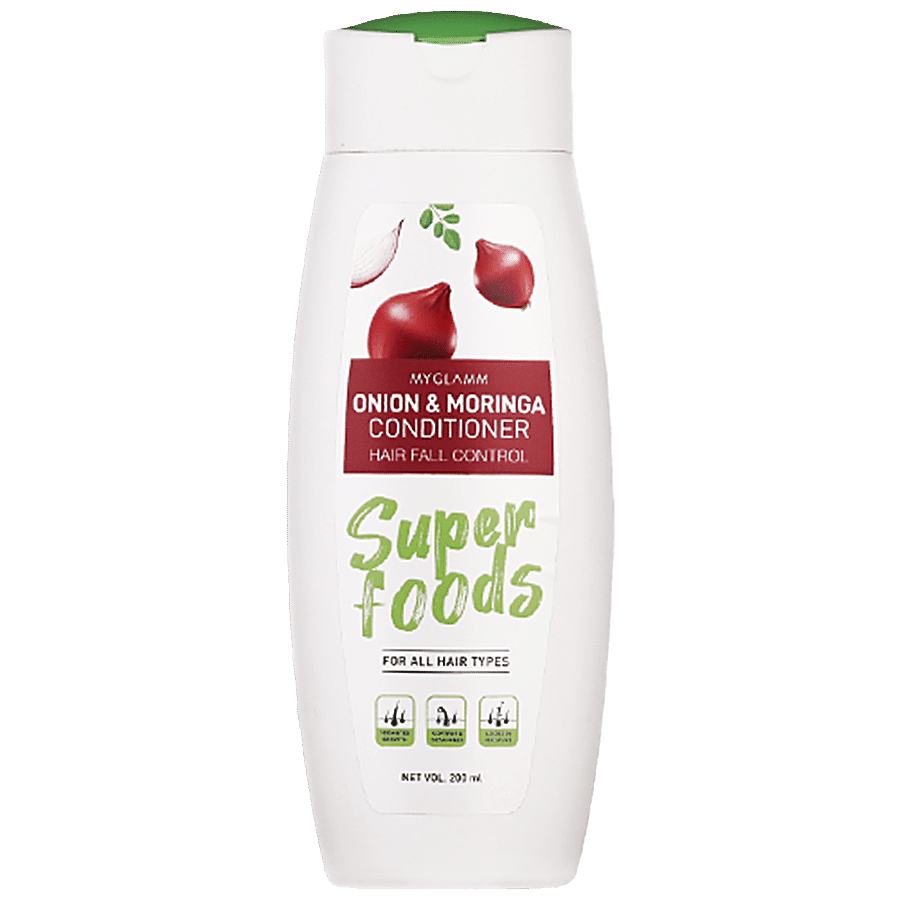 MyGlamm Superfoods Onion & Moringa Conditioner - Controls Hair Fall