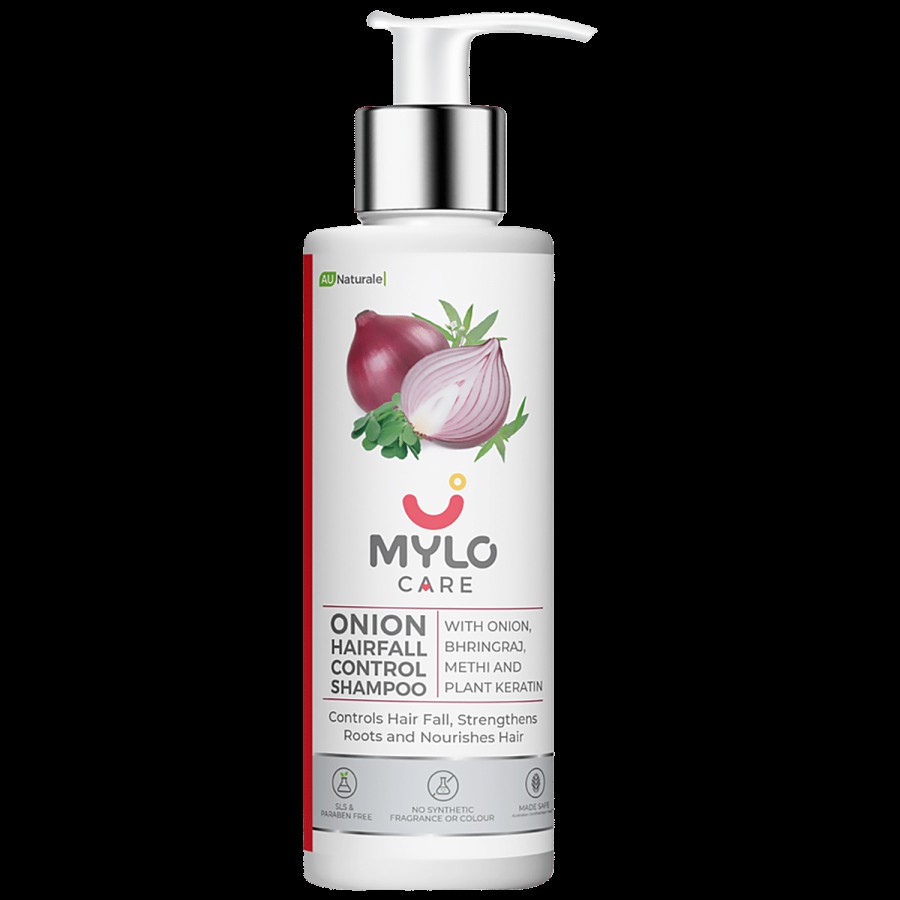 Mylo Care Onion Hair Fall Control Shampoo - With Bhringraj