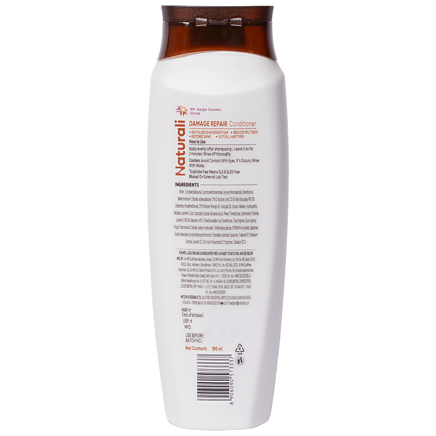 Naturali Damage Repair Conditioner - Revitalizes & Nourishes Damaged Hair