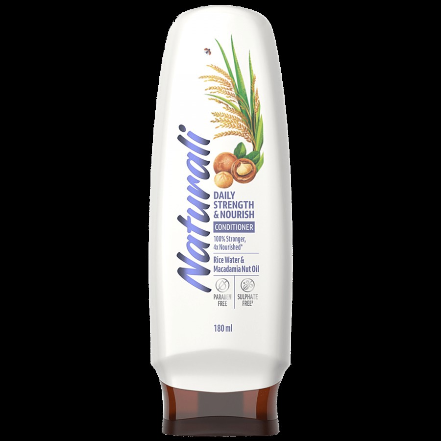 Naturali Daily Strength & Nourish Conditioner - Rice Water & Macadamia Nut Oil