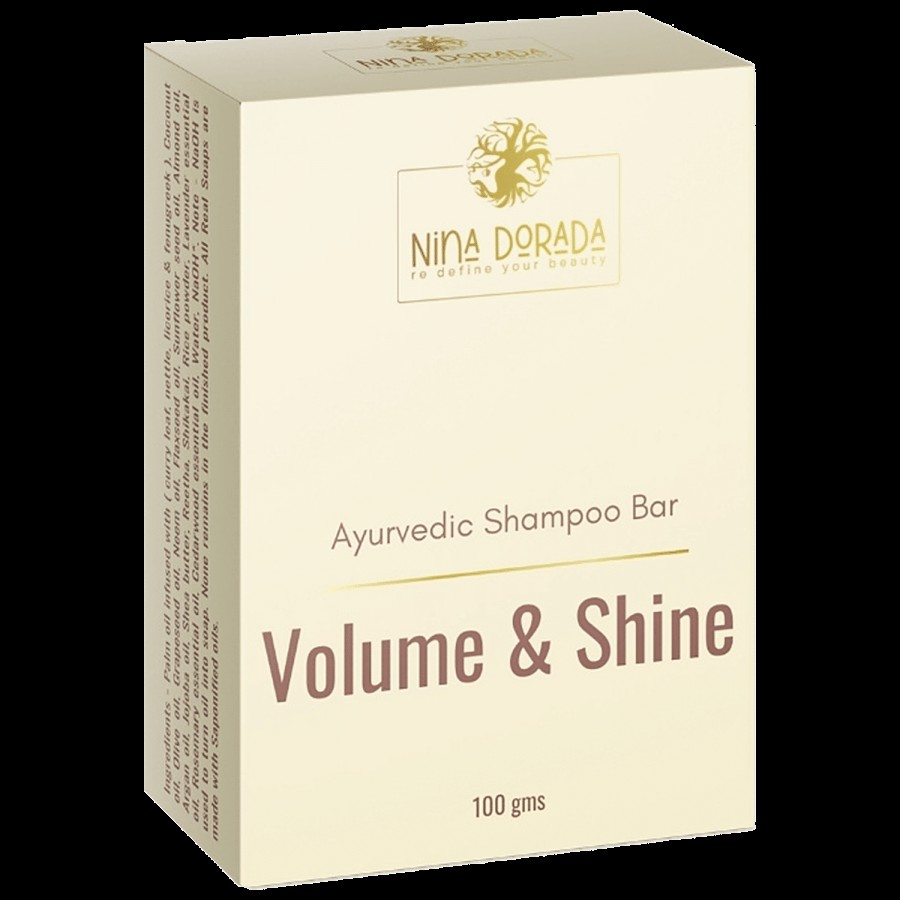 Nina Dorada Volume & Shine Shampoo Bar With Shea Butter