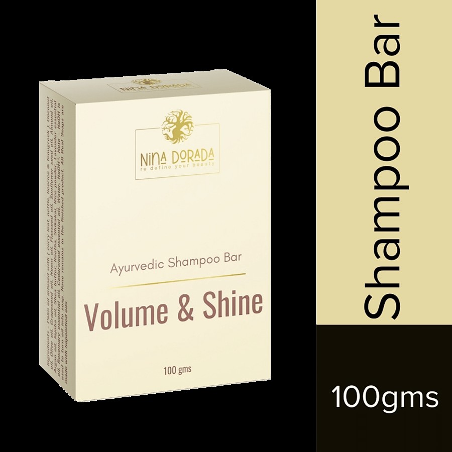 Nina Dorada Volume & Shine Shampoo Bar With Shea Butter