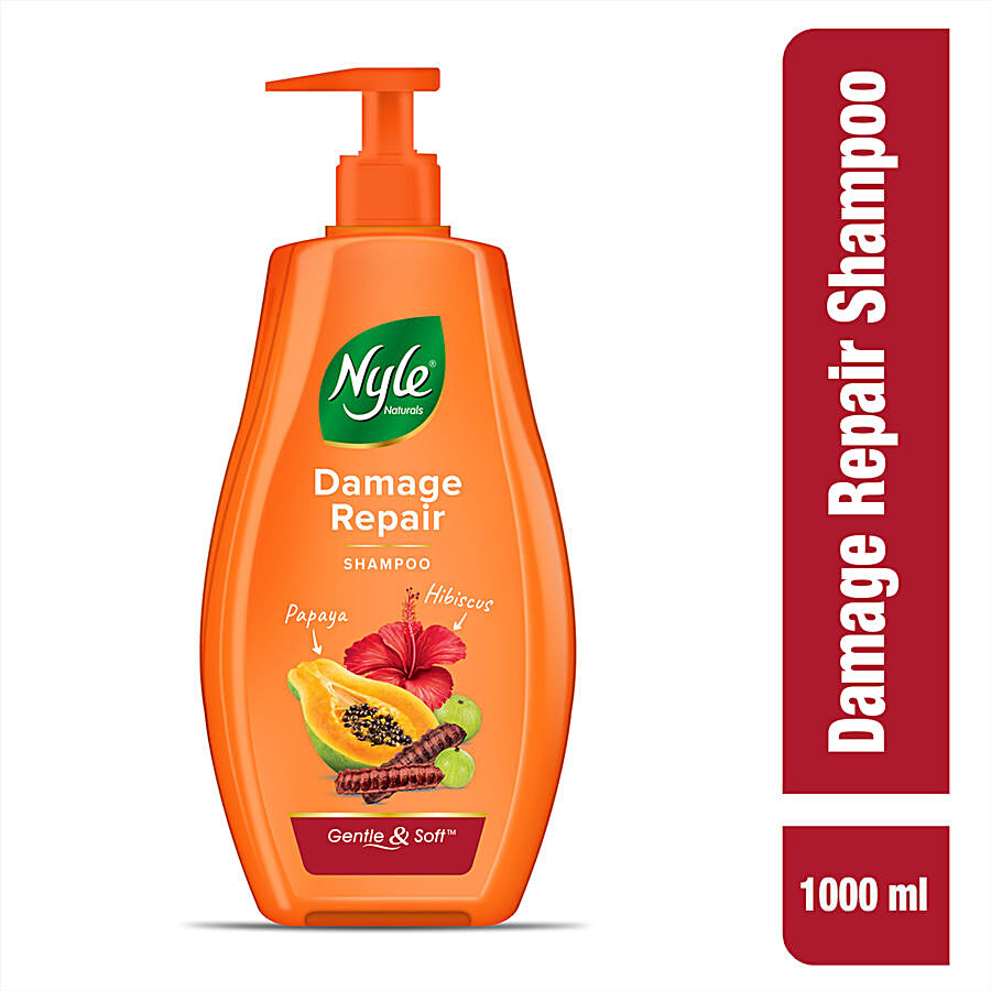 Nyle Naturals Damage Repair Shampoo - With Papaya & Hibiscus