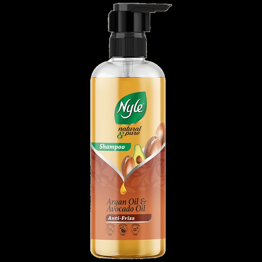 Nyle Natural & Pure Shampoo - With Argan Oil & Avocado Oil