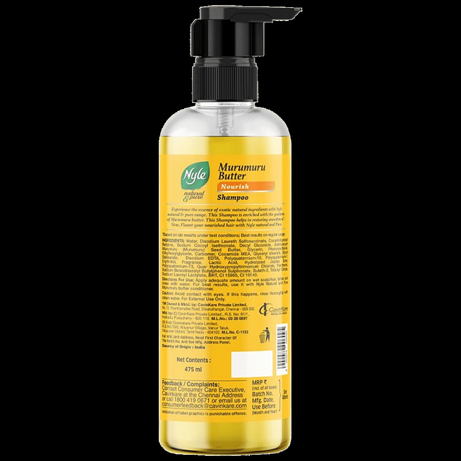 Nyle Natural & Pure Shampoo - With Murumuru Butter