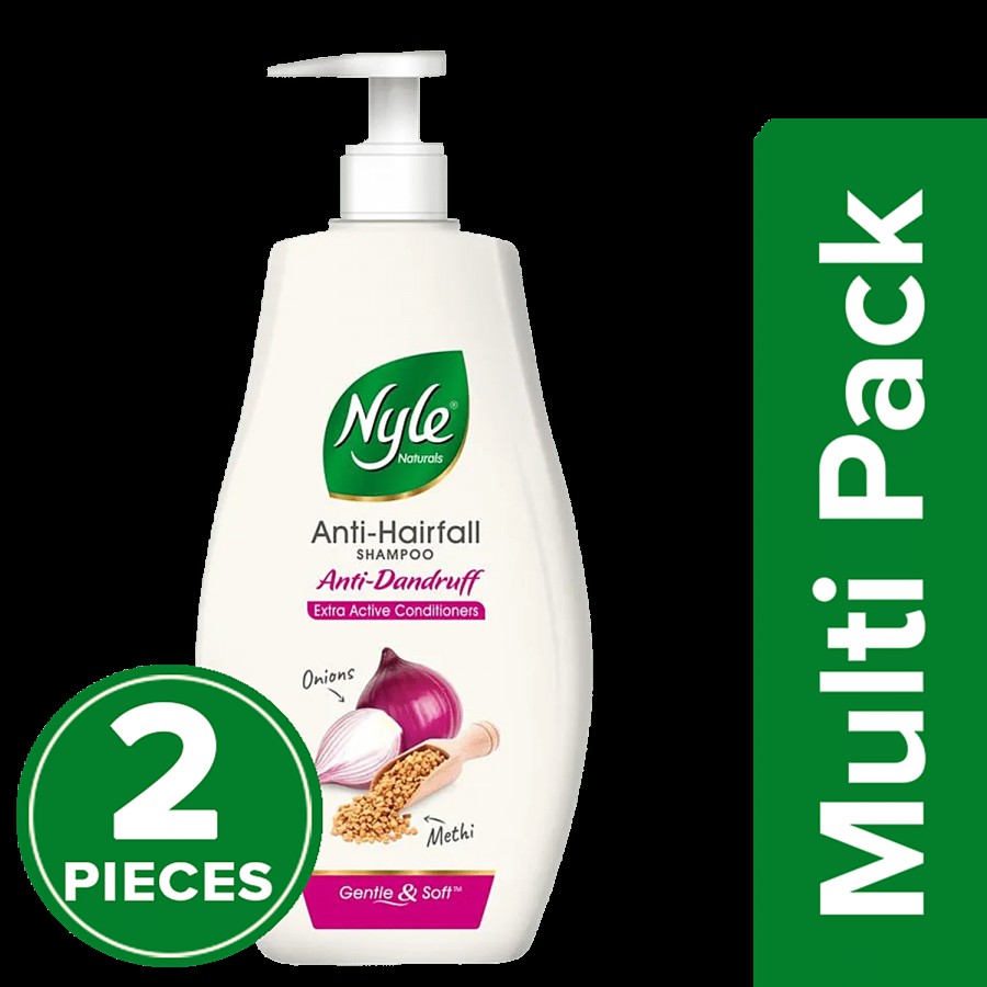 Nyle Naturals Anti Dandruff 2 In1 Shampoo - With Active Conditioner