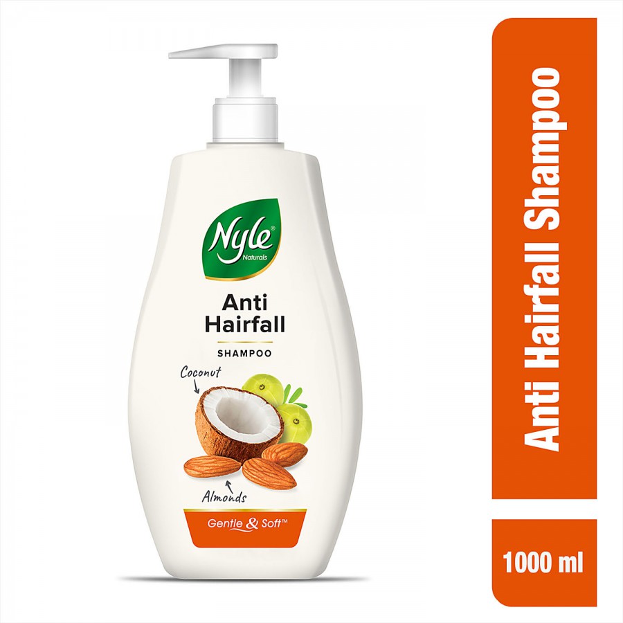 Nyle Naturals Anti Hairfall Shampoo - With Coconut & Almonds