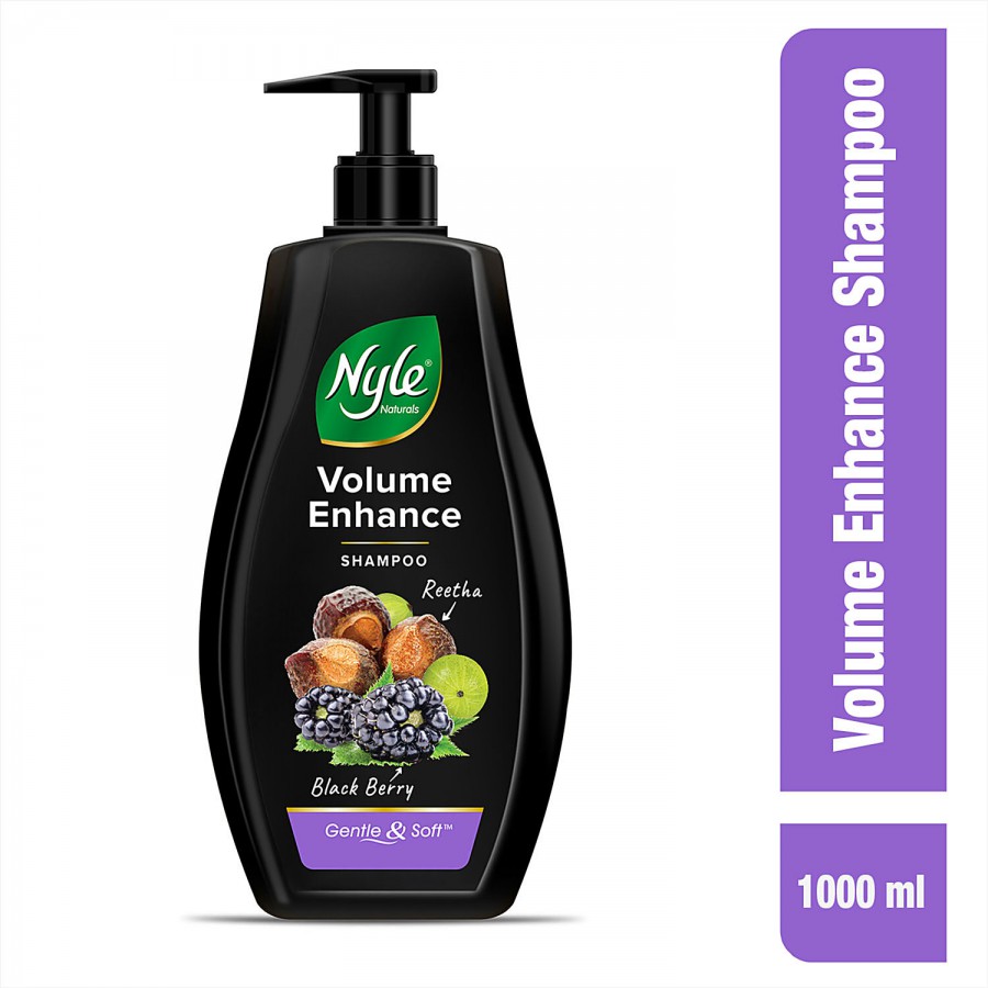 Nyle Naturals Volume Enhance Shampoo - With Reetha & Blackberry