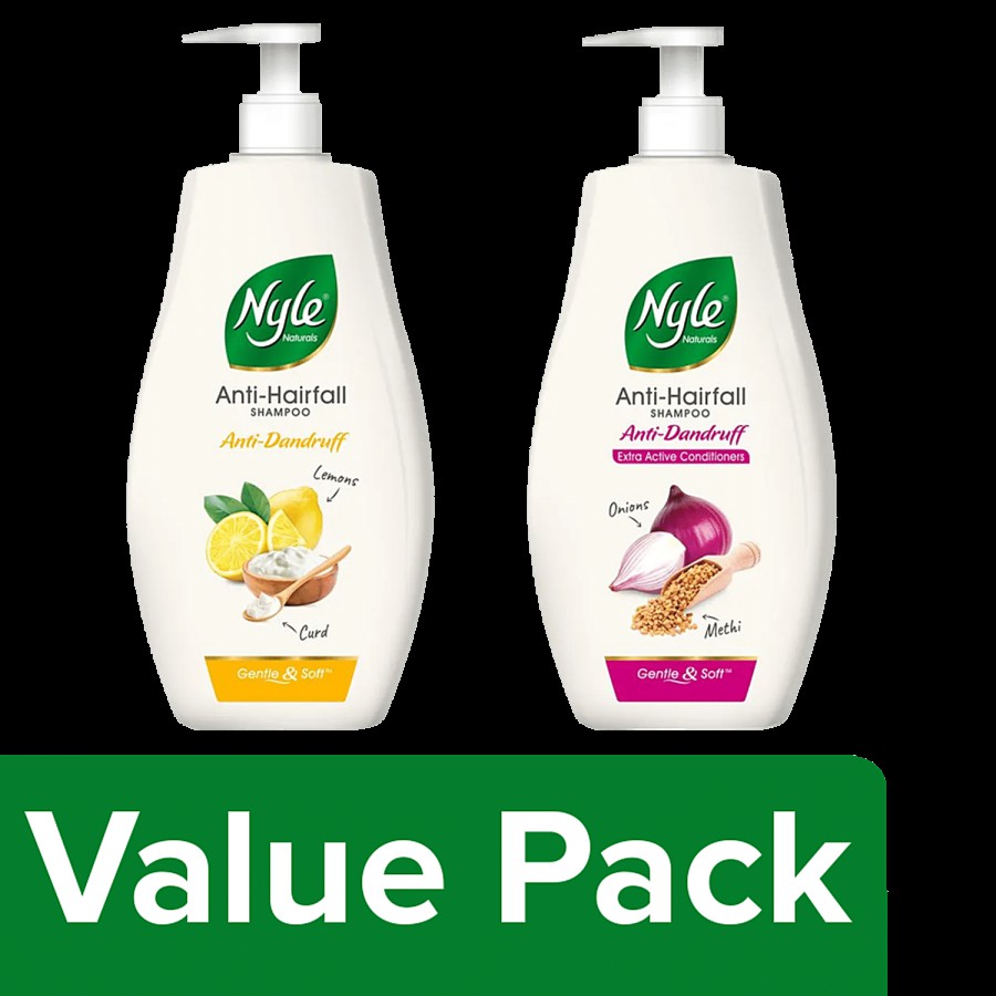 Nyle Nyle Anti Dandruff Shampoo + Nyle With Onion & Methi