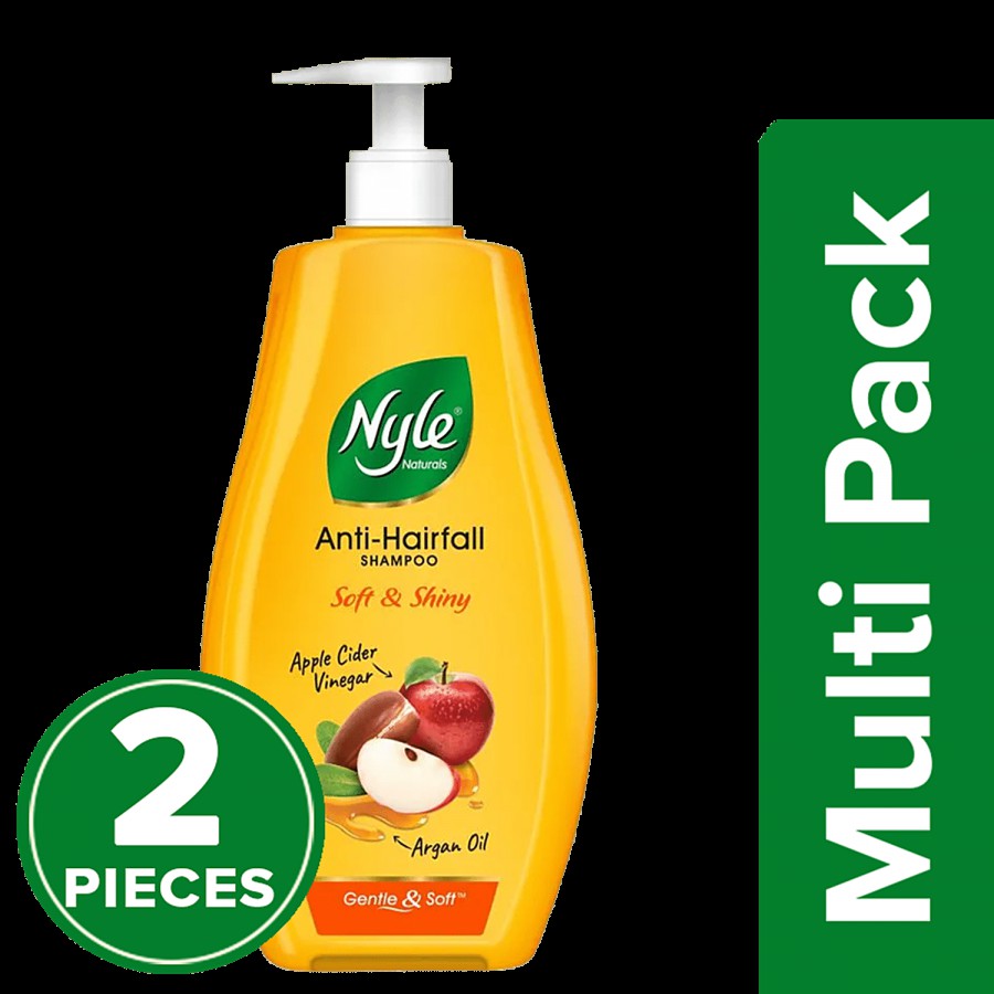 Nyle Soft & Shiny Anti-Hair Fall Shampoo - With Apple Cider Vinegar