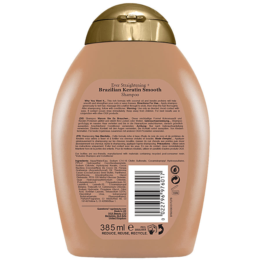 OGX Ever Straightening Brazilian Keratin Smooth Shampoo