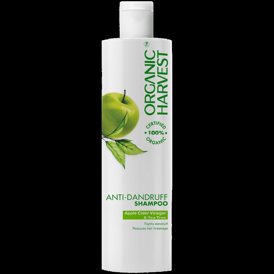 Organic Harvest Anti Dandruff Shampoo - Apple Cider Vinegar & Tea Tree Oil